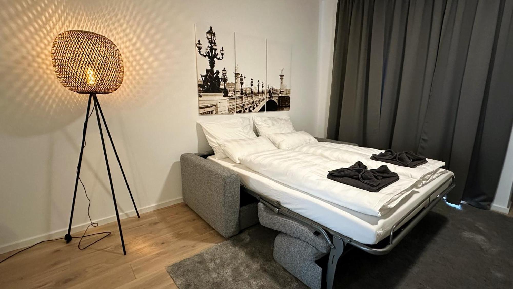 Bohnapartments - Nordkap-Suiten - Gratis Parkplatz - Moderner Neubau - Erdgeschoss - Fussbodenheizung Erfurt Szoba fotó