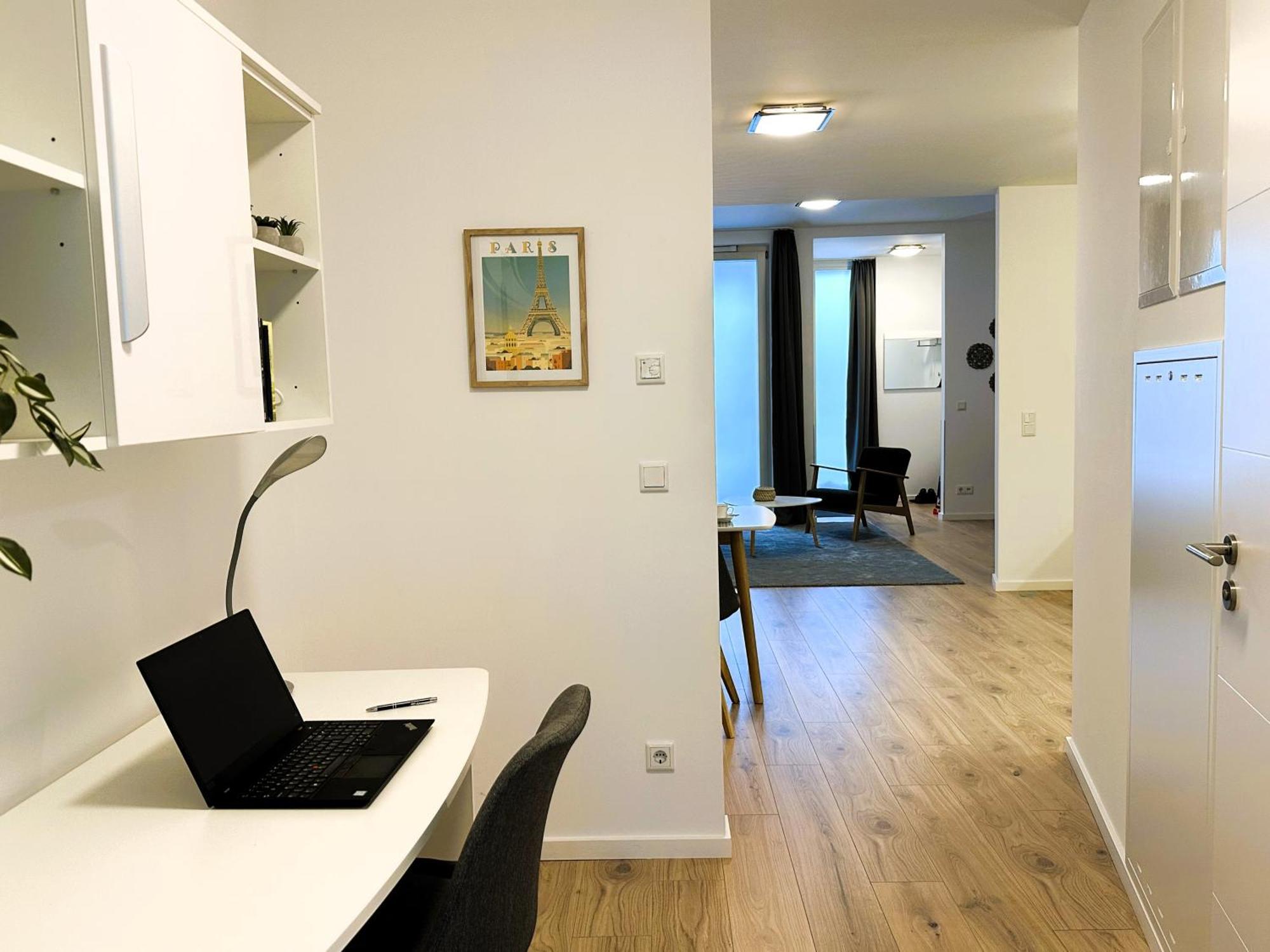 Bohnapartments - Nordkap-Suiten - Gratis Parkplatz - Moderner Neubau - Erdgeschoss - Fussbodenheizung Erfurt Szoba fotó