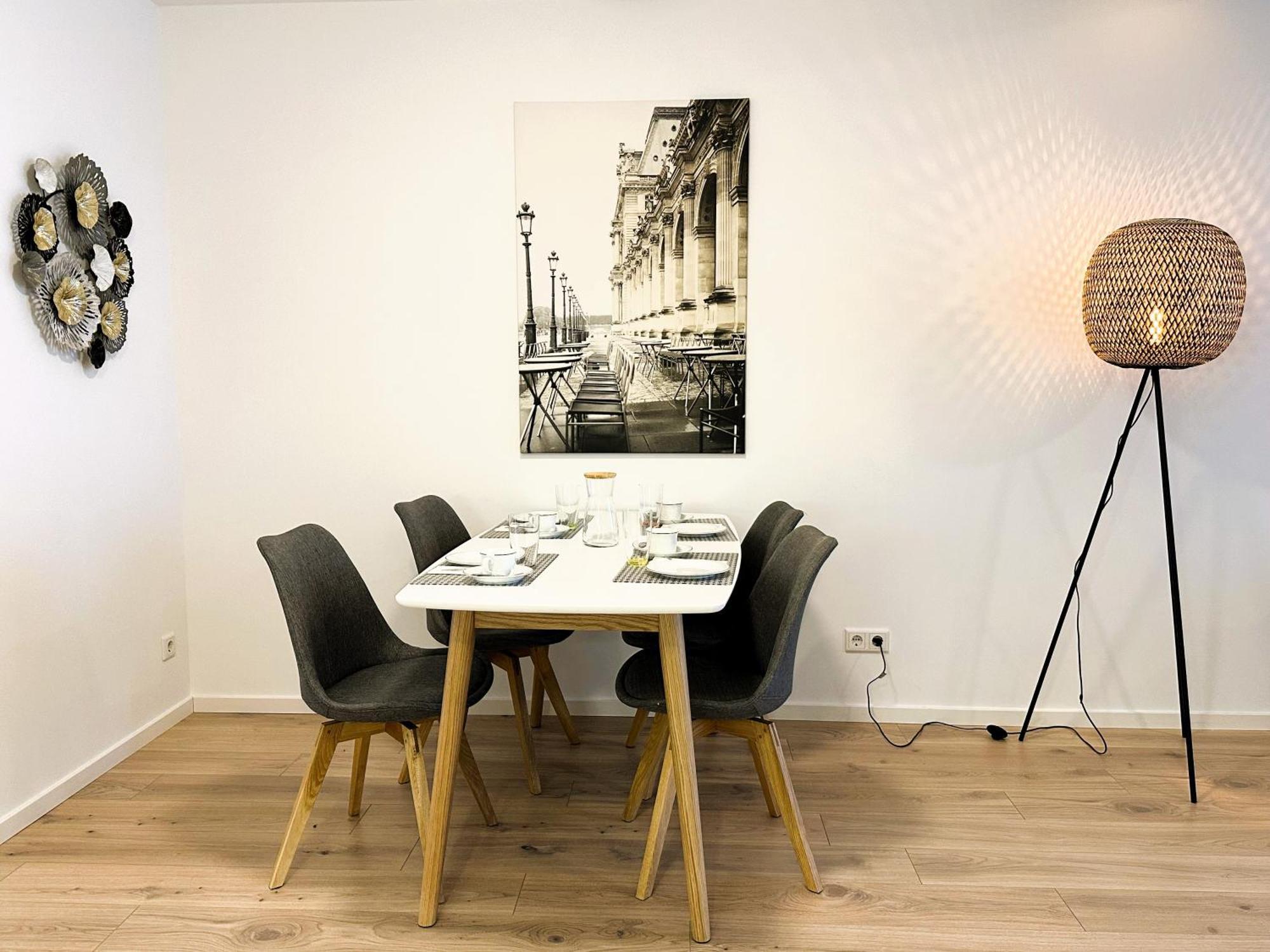 Bohnapartments - Nordkap-Suiten - Gratis Parkplatz - Moderner Neubau - Erdgeschoss - Fussbodenheizung Erfurt Kültér fotó