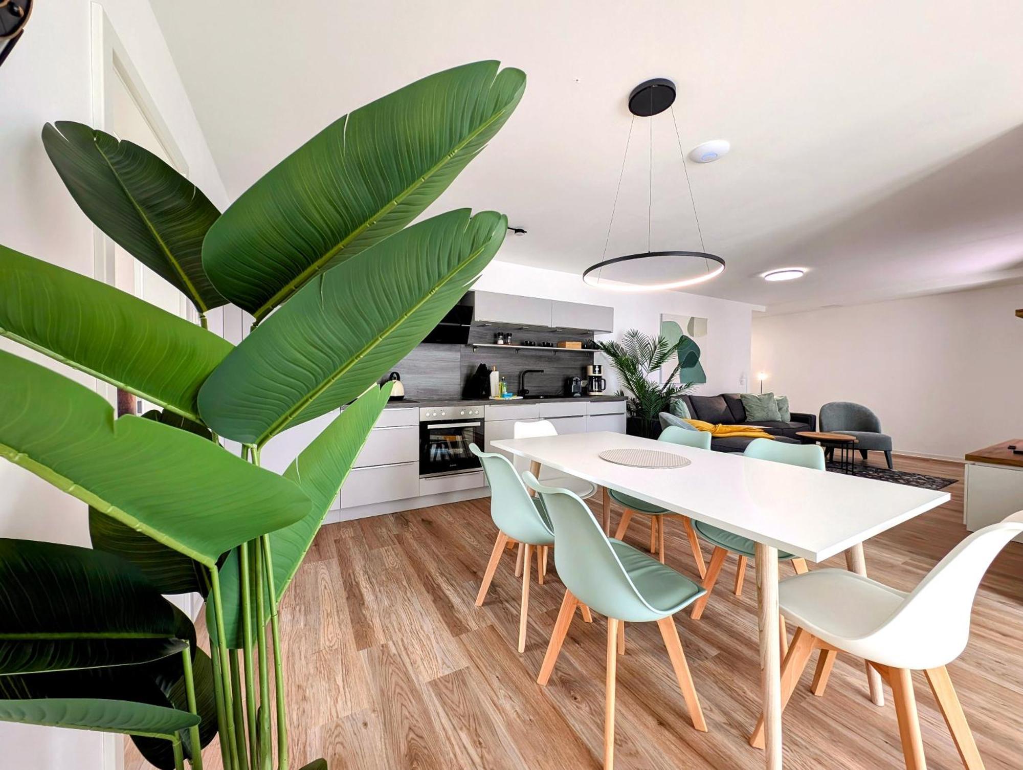 Bohnapartments - Nordkap-Suiten - Gratis Parkplatz - Moderner Neubau - Erdgeschoss - Fussbodenheizung Erfurt Kültér fotó