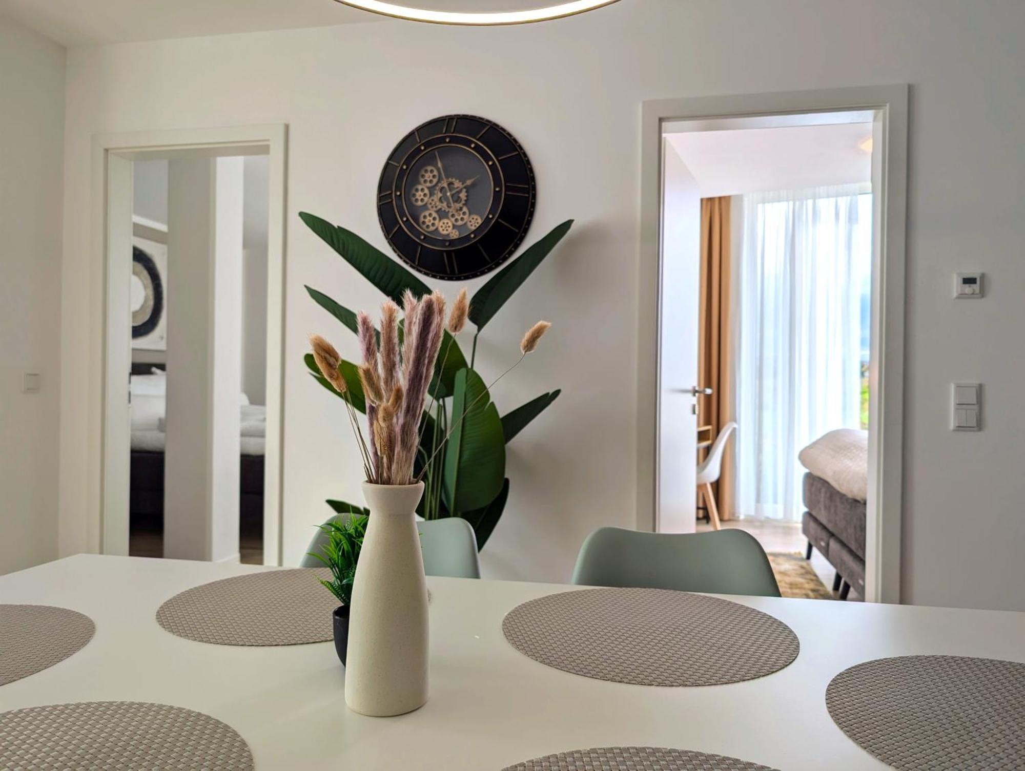 Bohnapartments - Nordkap-Suiten - Gratis Parkplatz - Moderner Neubau - Erdgeschoss - Fussbodenheizung Erfurt Szoba fotó