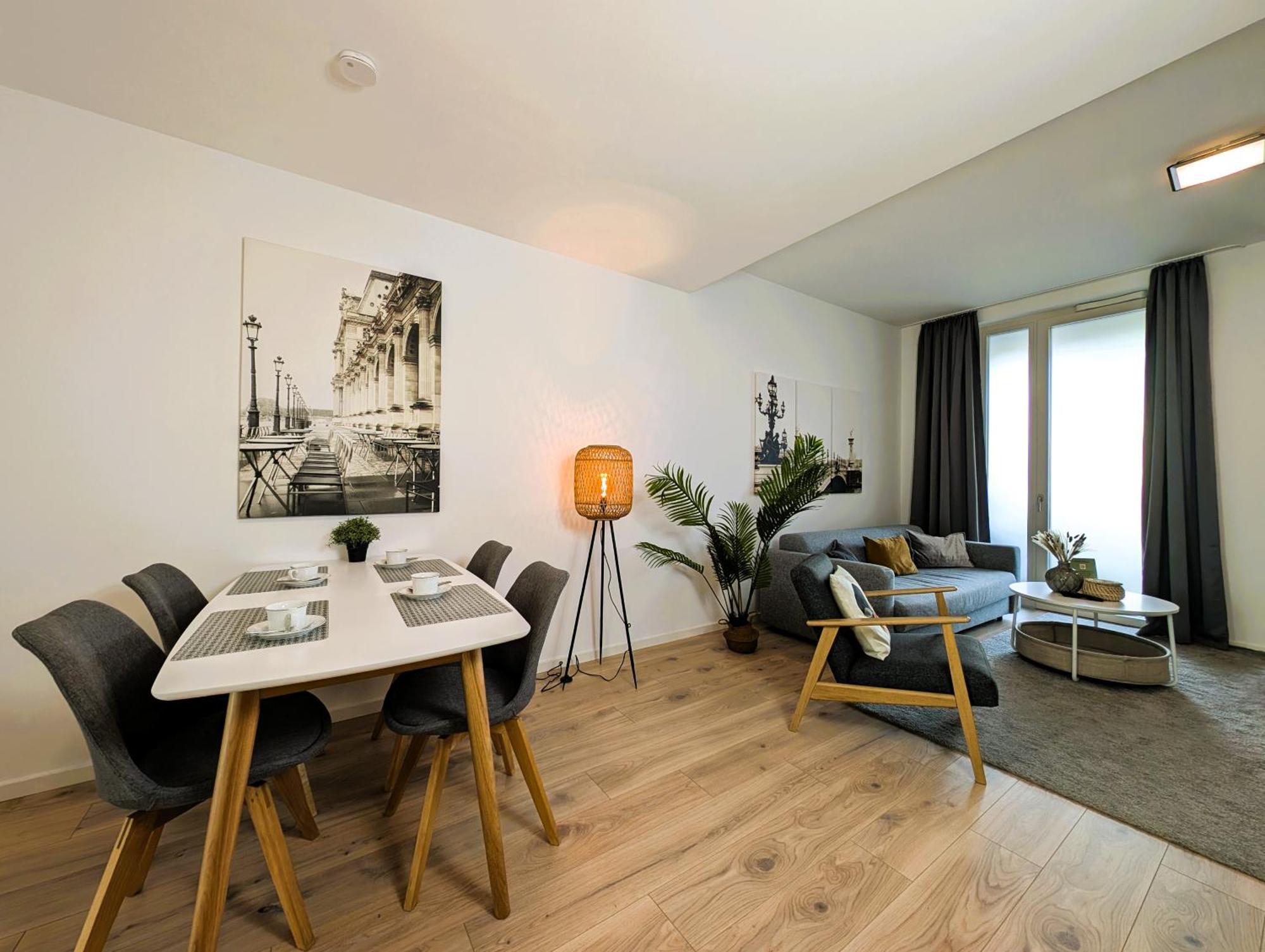 Bohnapartments - Nordkap-Suiten - Gratis Parkplatz - Moderner Neubau - Erdgeschoss - Fussbodenheizung Erfurt Kültér fotó